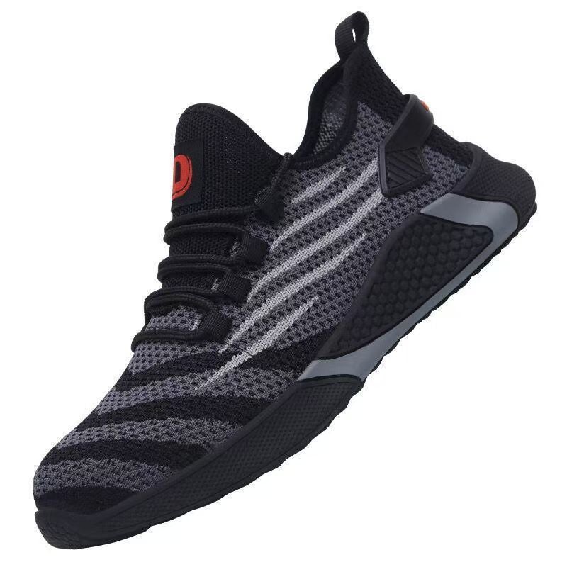 Breathable Labor Protection Shoes Men'S Odor-Resistant Anti-Smashing Anti-Pin Wear Lightweight Wear-Resistant Non-Slip Cold Adhesive Bottom Safety Shoes - Image 2